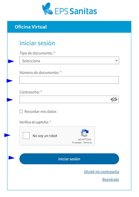 Sanitas EPS certificado: Genera y descarga